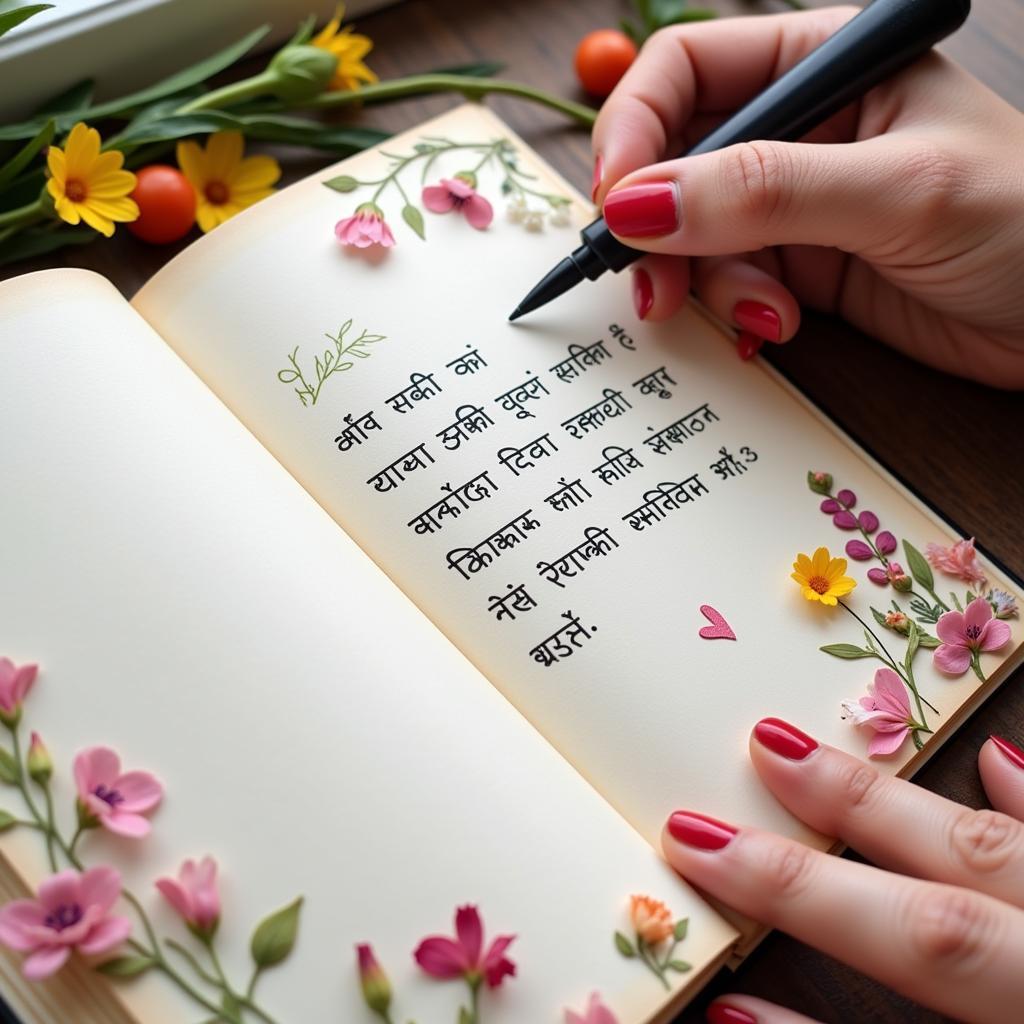 Personalized Hindi Love Diary