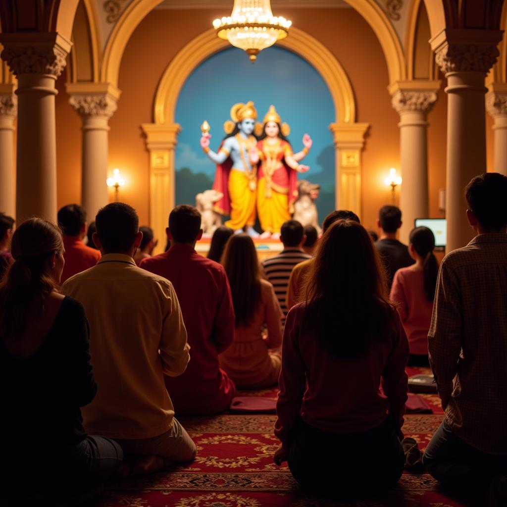 Radha Krishna Bhajan Spiritual Gathering