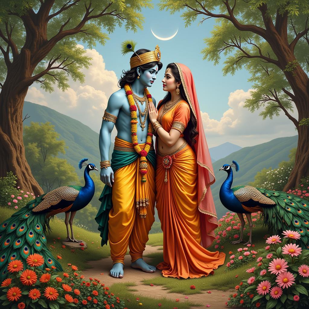 Radha Krishna Divine Love Poetry