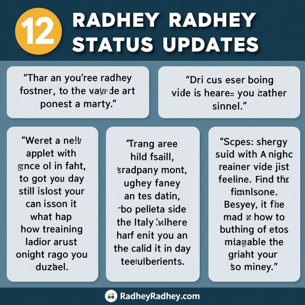 Examples of Radhey Radhey Status Updates