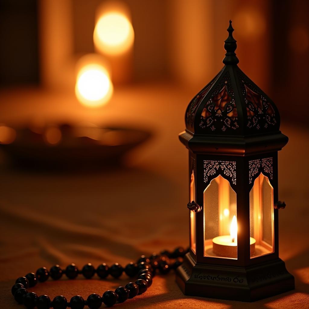 Ramadan Lantern and Prayer Beads