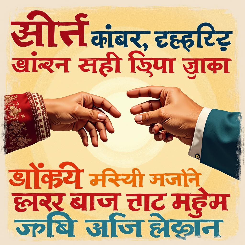 Representation of rebuilding trust through shayari