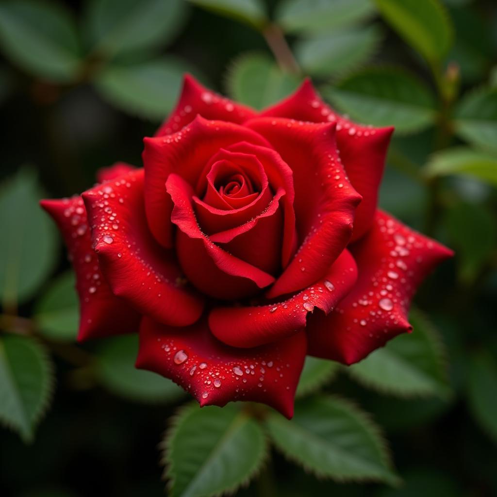 Red Rose Symbolizing Passion in Rang Shayari