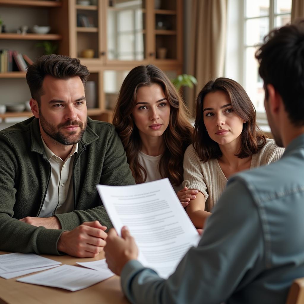 Family Discussing a Potential Match