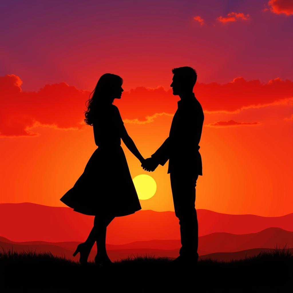 Romantic Couple Silhouette