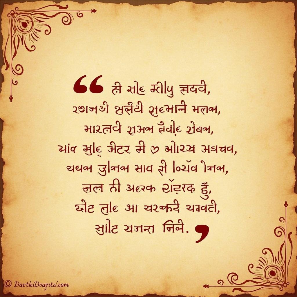 Romantic Hindi Quotes on Love: Calligraphy of a Hindi love quote on a textured background.