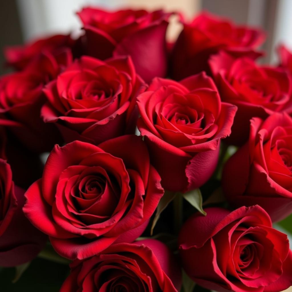 Bouquet of red roses