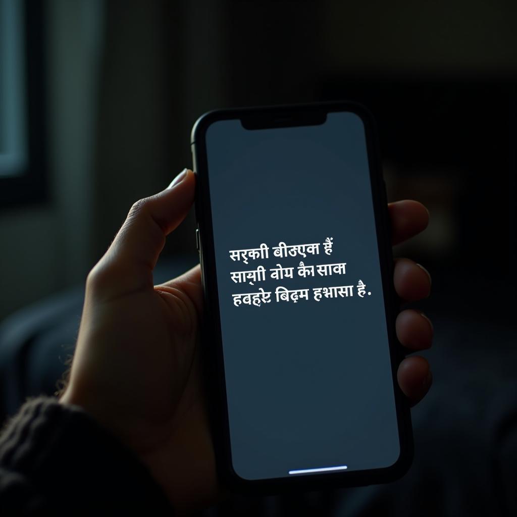 Sad Love Message in Hindi on Phone