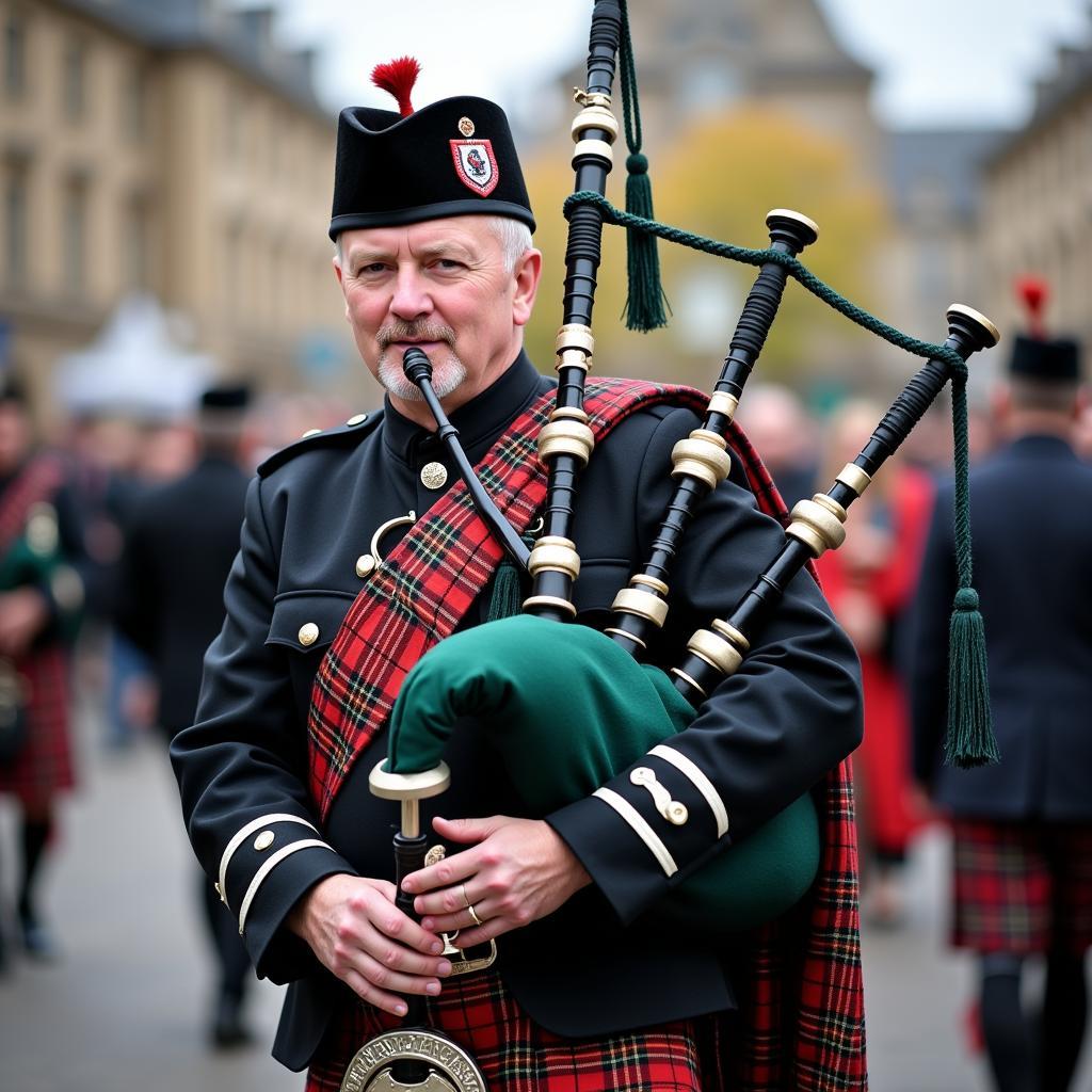 Scotsman in Traditional Attire