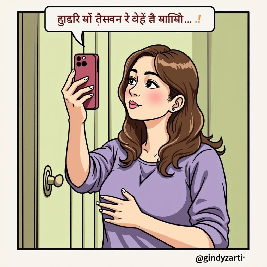 Self Expression with Hindi Captions