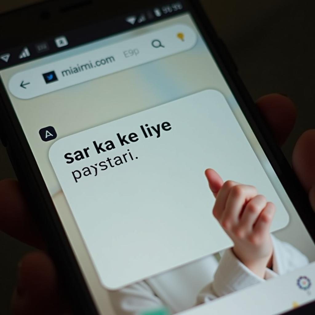 A phone screen displaying saree shayari, being shared with someone, highlighting the modern way of expressing appreciation through poetry.