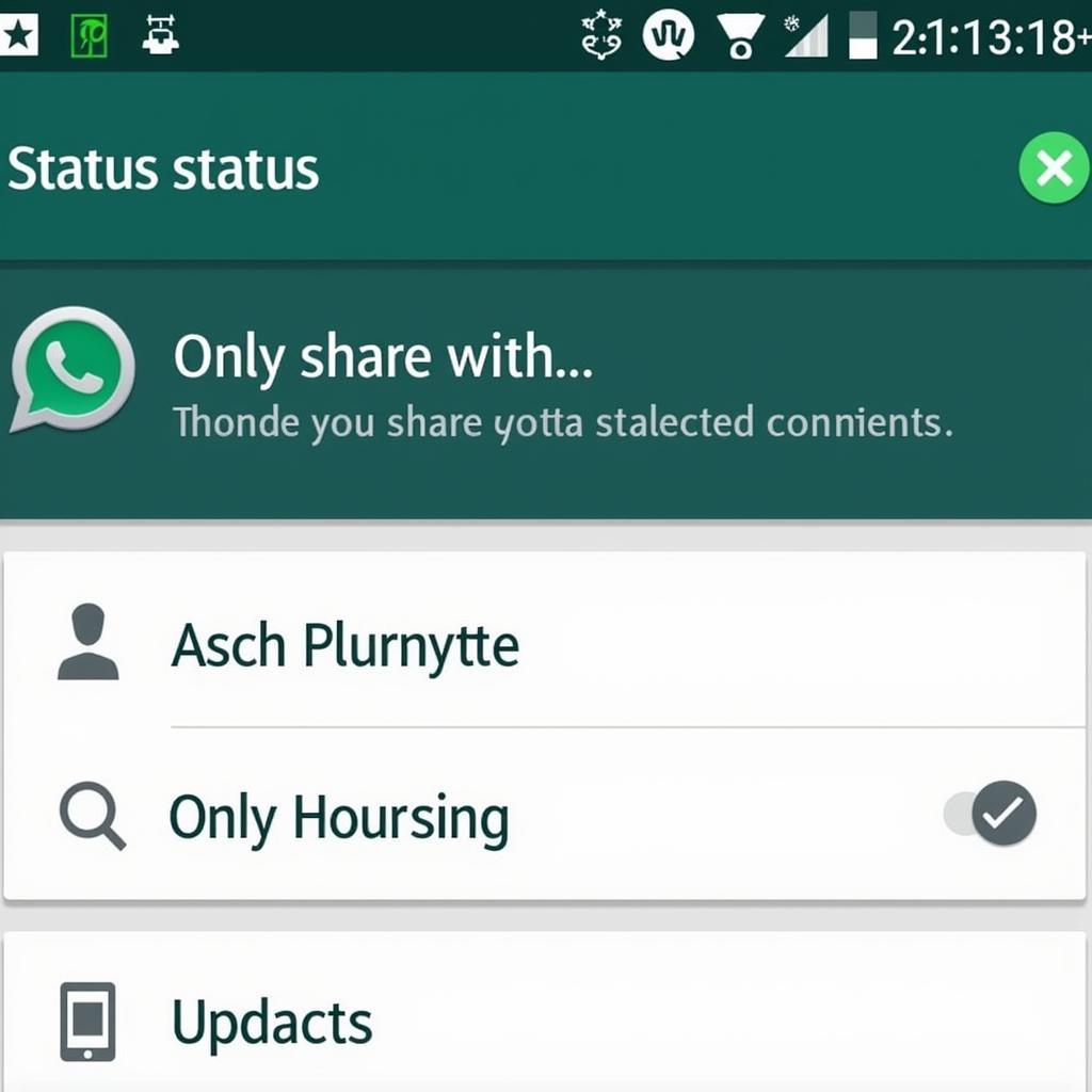 Sharing WhatsApp Status With Specific Contacts