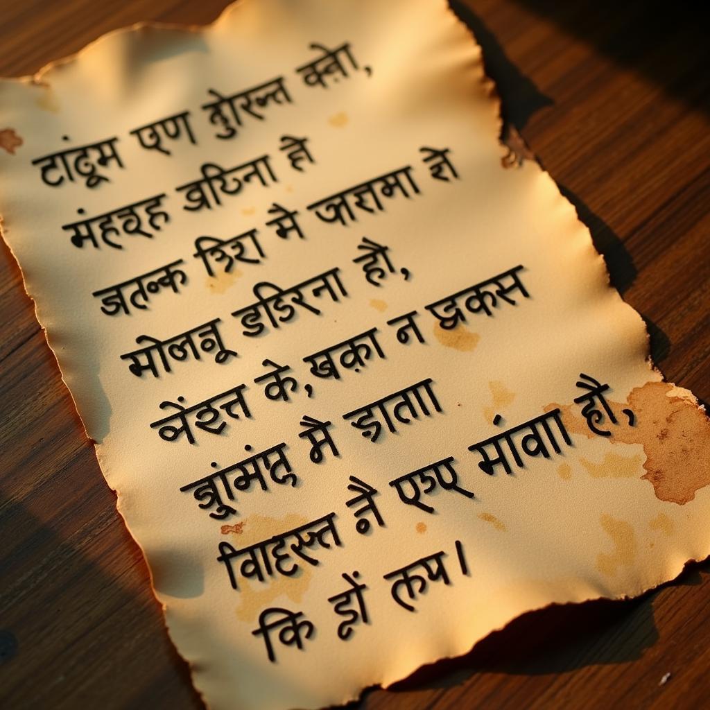 Expressing Emotions Through Hindi Shayari