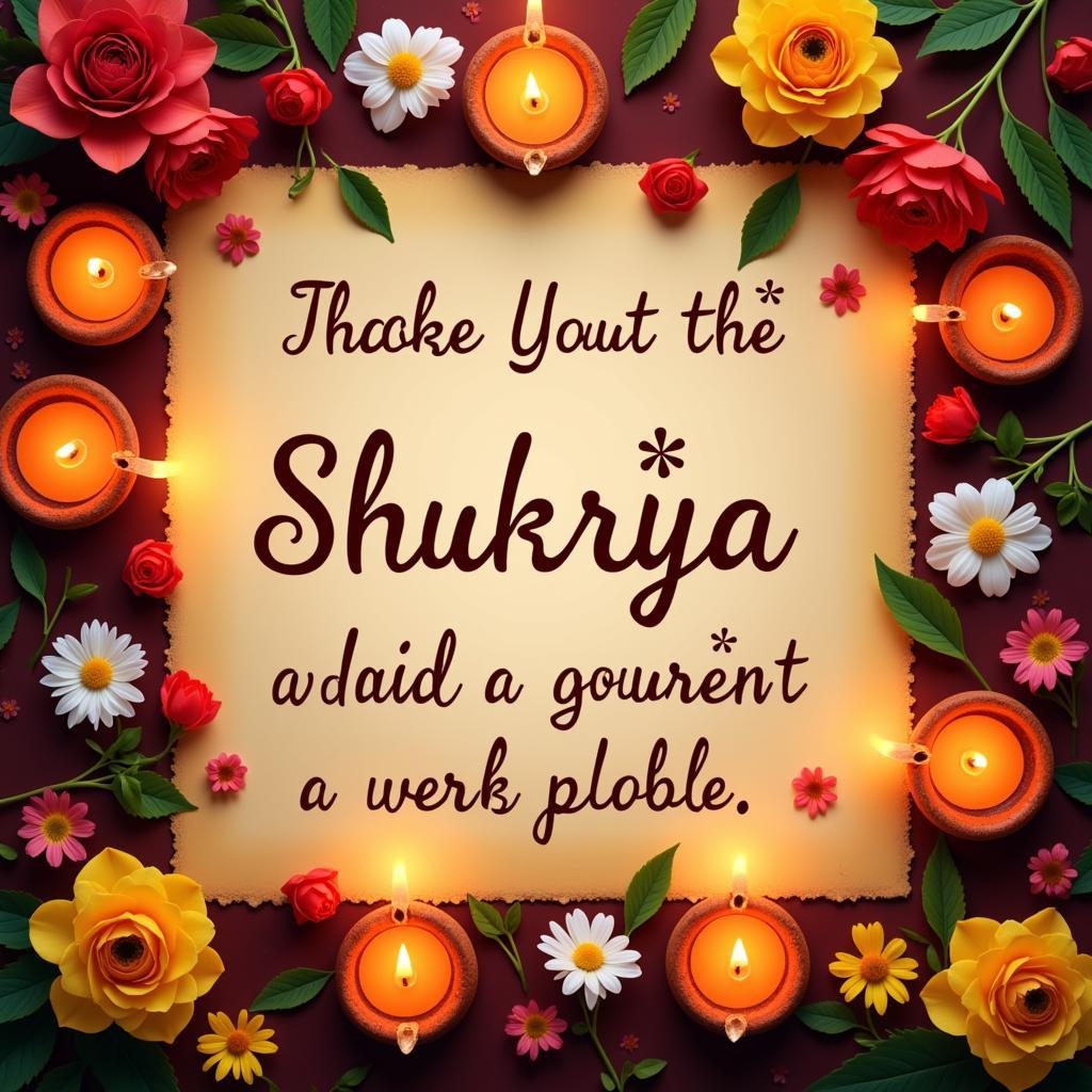 Heartfelt Shukriya Quotes in Hindi