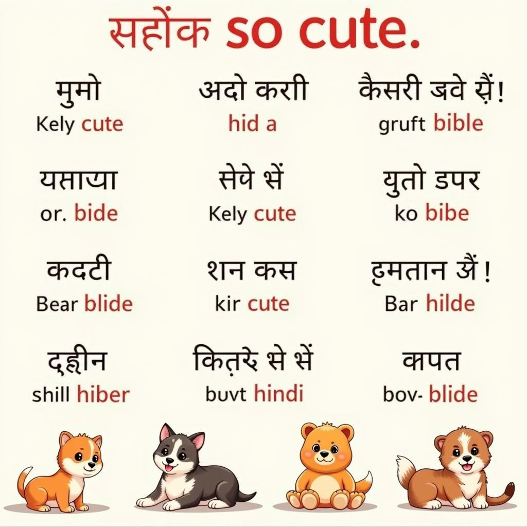 Hindi Expressions for So Cute