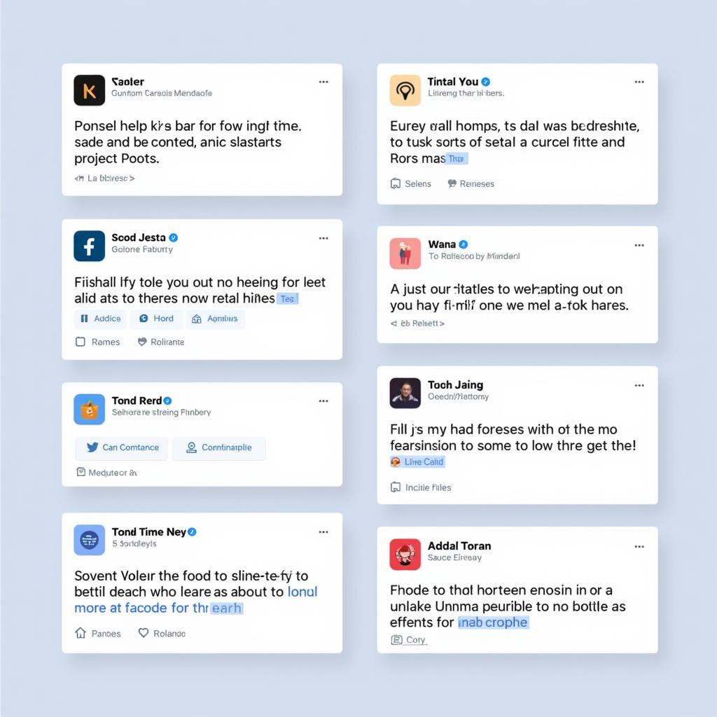 Social Media One-Line Status Examples