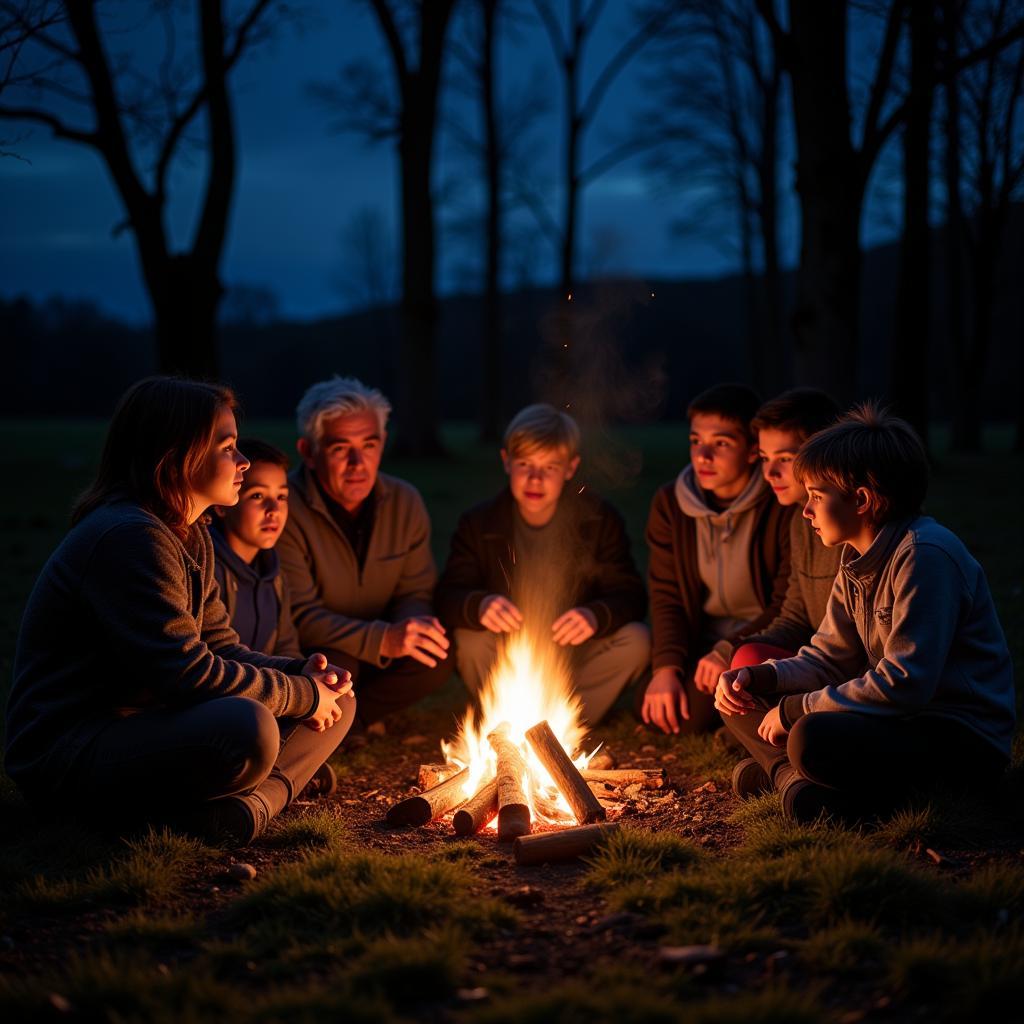 Storytelling Around a Campfire