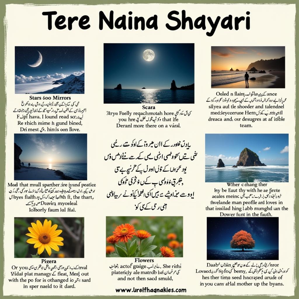 Metaphor and Imagery in Tere Naina Shayari