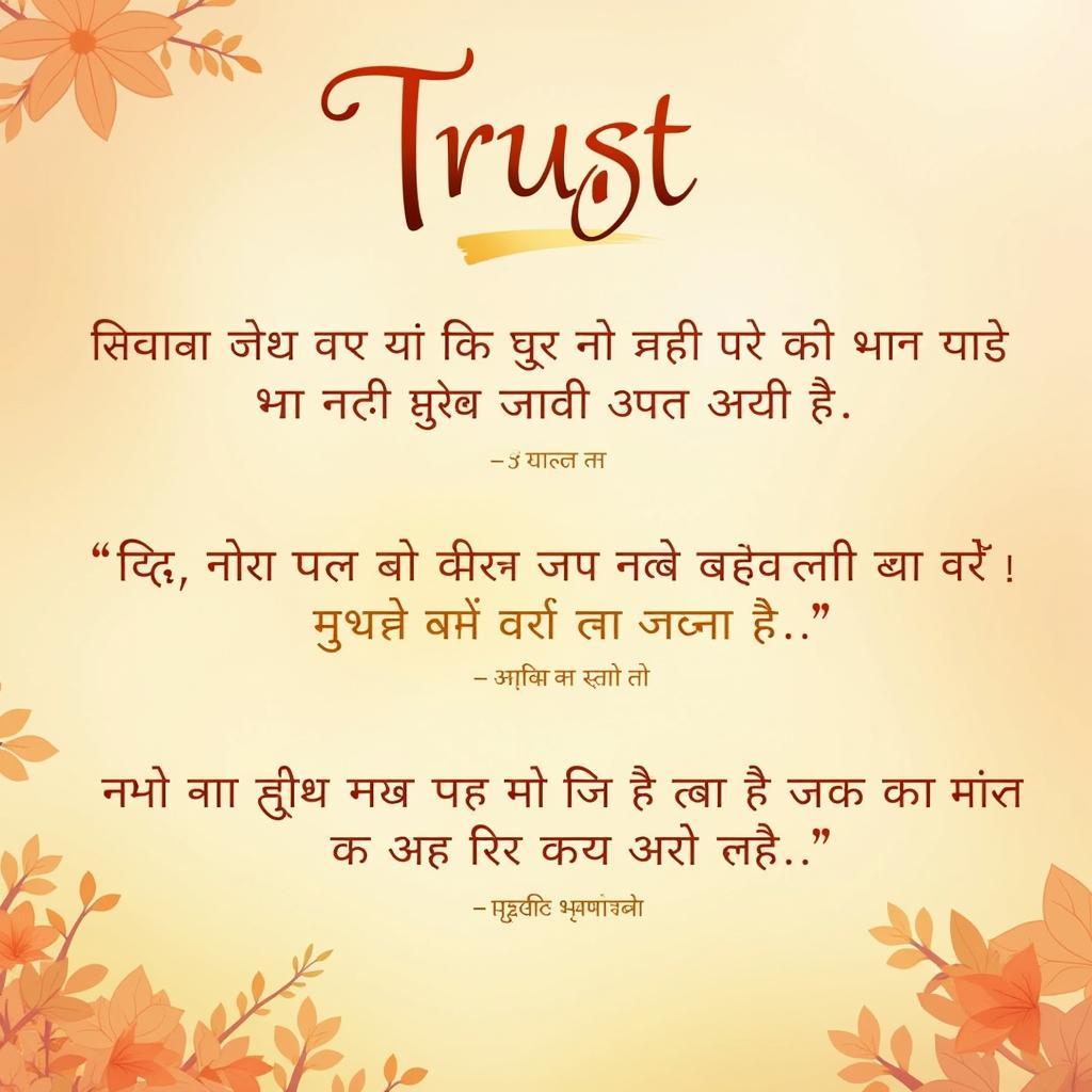 Banner image featuring a collection of trust quotes in Marathi script, highlighting the beauty and power of these words.