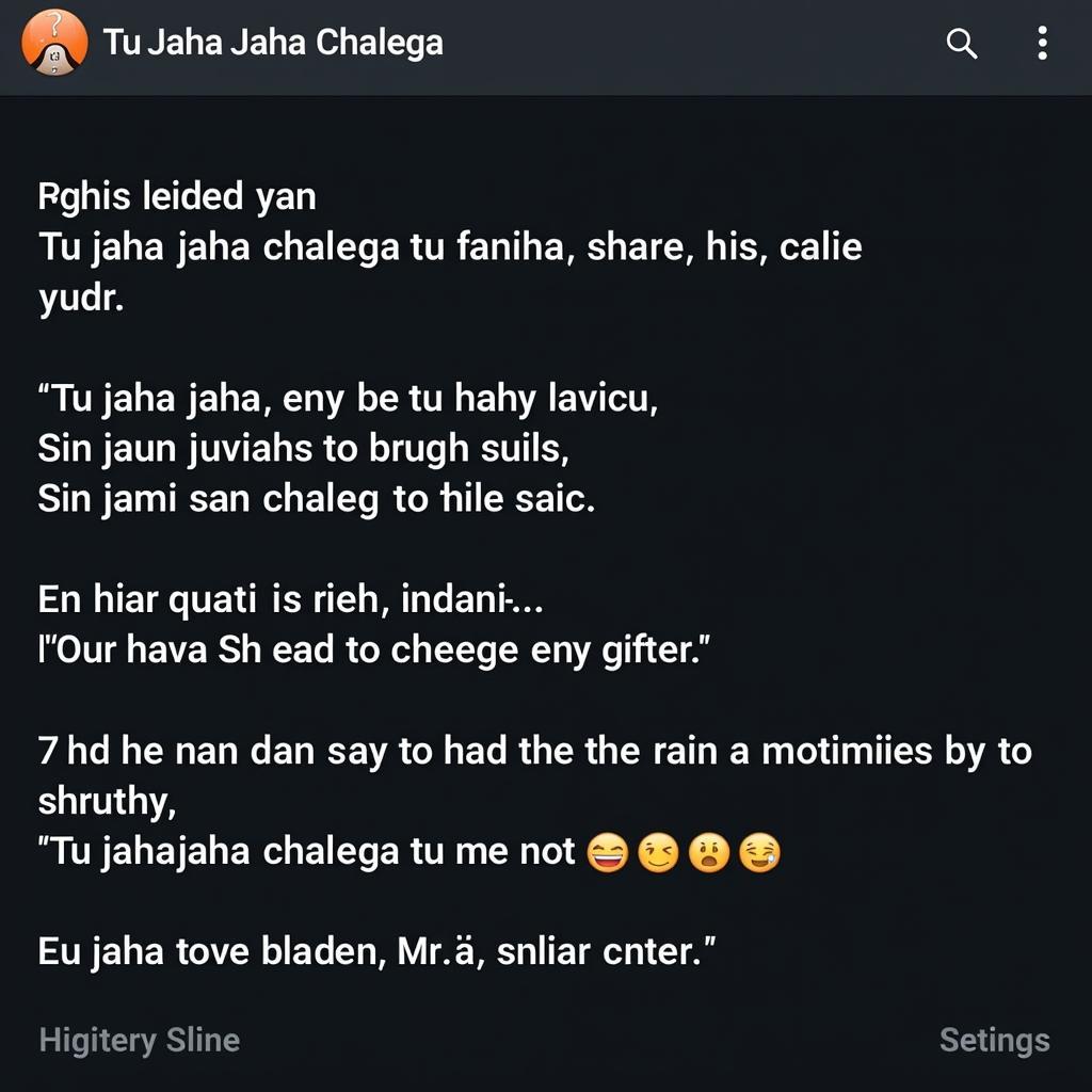 Learning "Tu Jaha Jaha Chalega" Lyrics