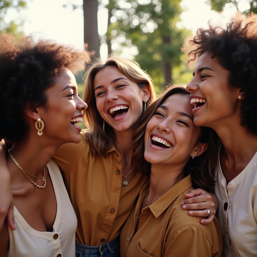 Friends laughing together, demonstrating a "Tu Meri Main Tera" bond