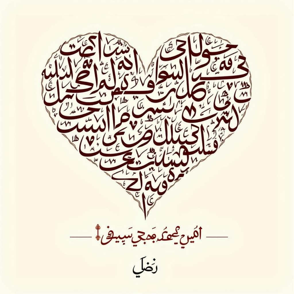 Urdu Poetry Calligraphy of Famous Ghazals