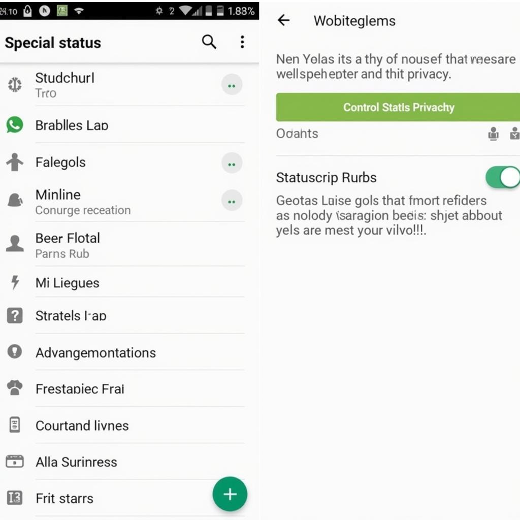 WhatsApp Status Privacy Settings