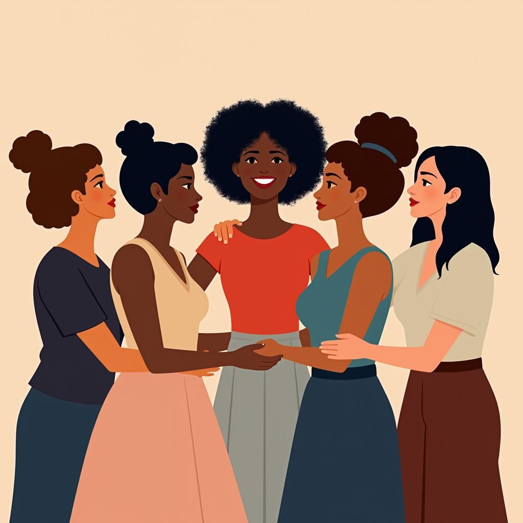 Group of Women Supporting Each Other