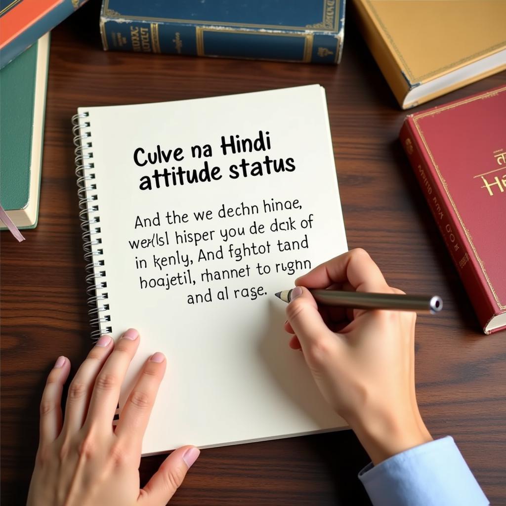 Writing a Hindi Attitude Status